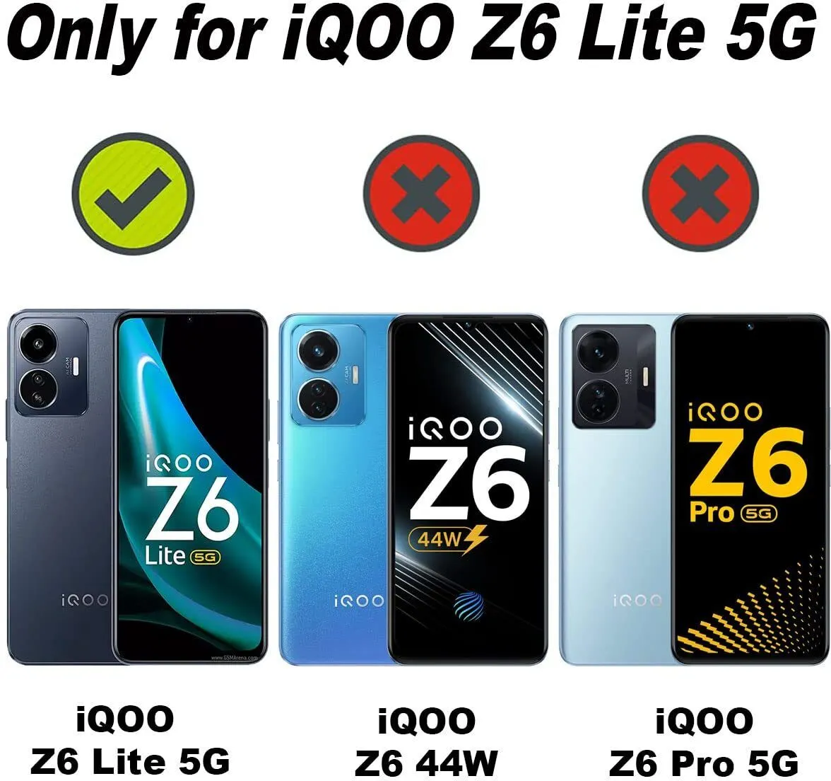 Micvir Back Cover for IQOO Z6 Lite 5G (Transparent, Blue, Shock Proof, Plastic, Silicon, Pack of: 1) — image 2 of 5