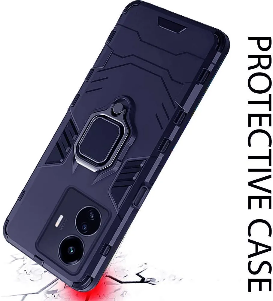 Micvir Back Cover for IQOO Z6 Lite 5G (Transparent, Blue, Shock Proof, Plastic, Silicon, Pack of: 1) — image 4 of 5