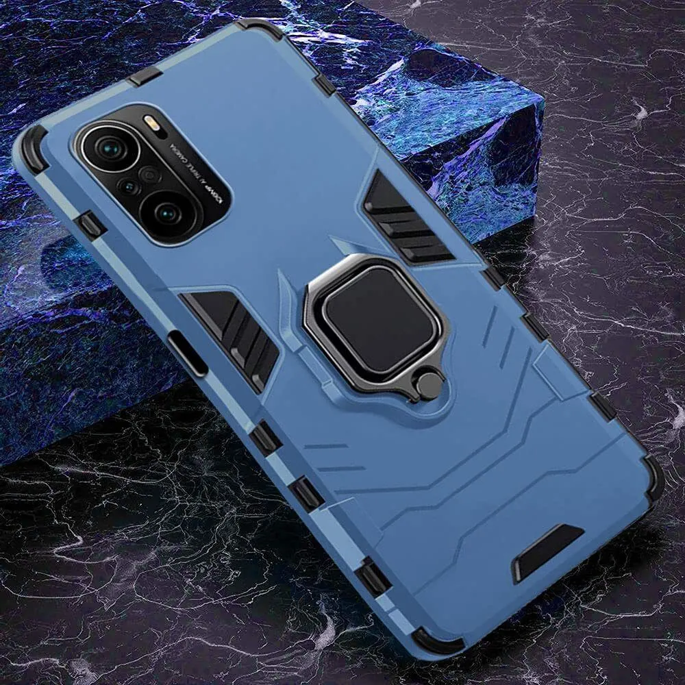 Micvir Back Cover for Mi 11X (Transparent, Blue, Shock Proof, Plastic, Silicon, Pack of: 1) — image 3 of 5