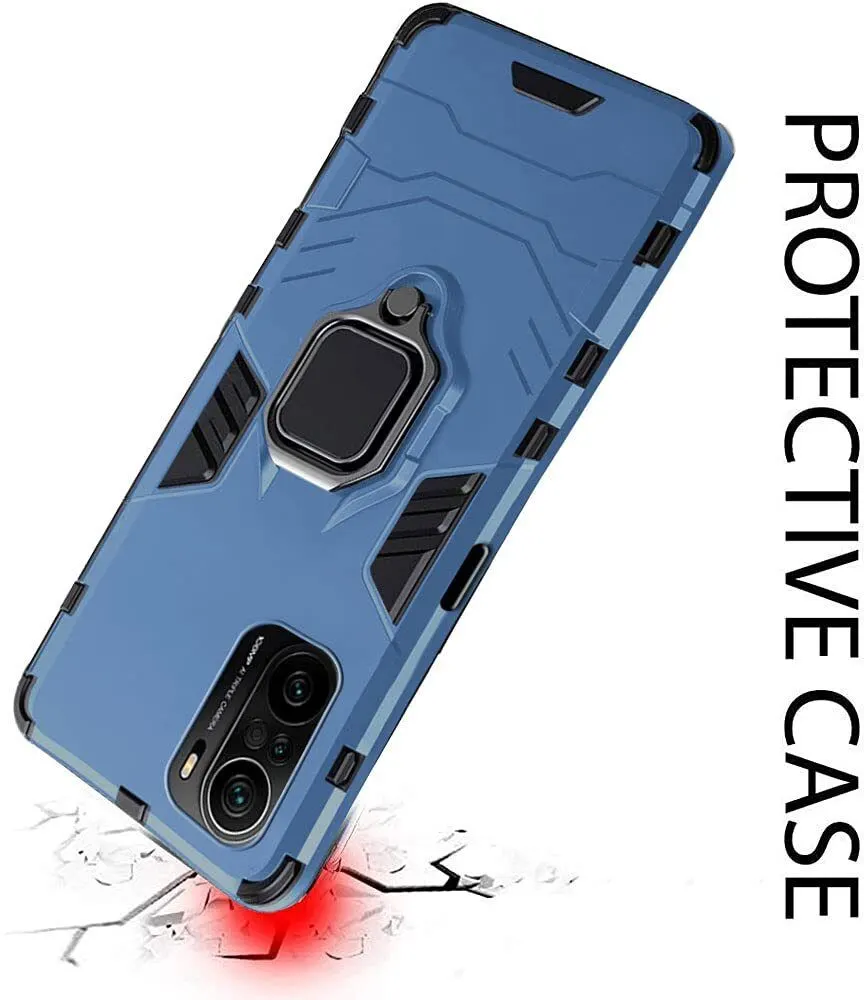 Micvir Back Cover for Mi 11X (Transparent, Blue, Shock Proof, Plastic, Silicon, Pack of: 1) — image 4 of 5
