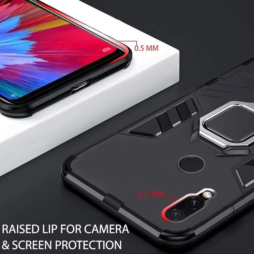 Micvir Back Cover for Mi Redmi Note 7 pro (Transparent, Black, Shock Proof, Plastic, Silicon, Pack of: 1) — image 2 of 5