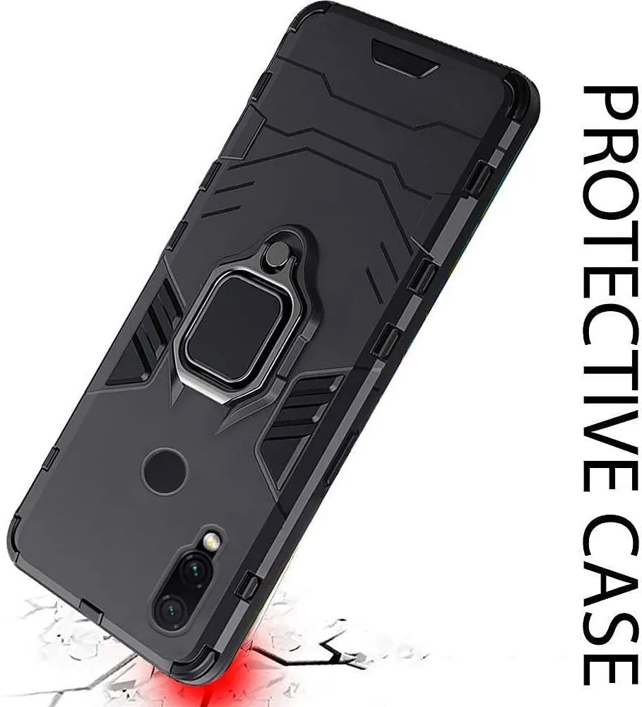 Micvir Back Cover for Mi Redmi Note 7 pro (Transparent, Black, Shock Proof, Plastic, Silicon, Pack of: 1) — image 4 of 5