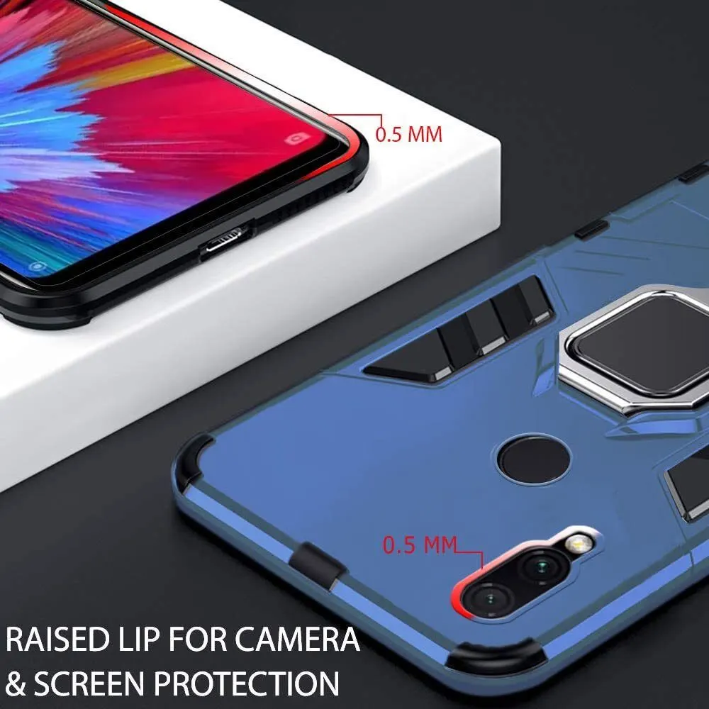 Micvir Back Cover for Mi Redmi Note 7 pro (Transparent, Blue, Shock Proof, Plastic, Silicon, Pack of: 1) — image 2 of 5