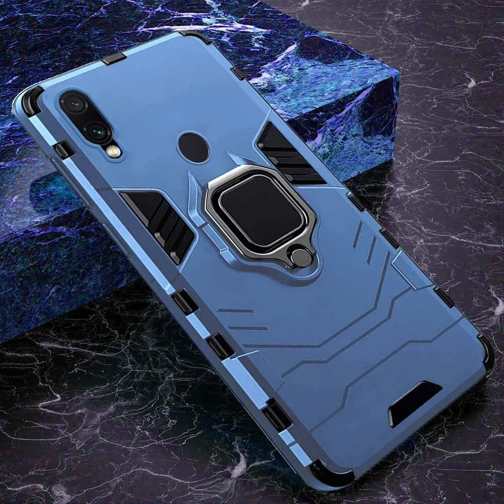Micvir Back Cover for Mi Redmi Note 7 pro (Transparent, Blue, Shock Proof, Plastic, Silicon, Pack of: 1) — image 3 of 5
