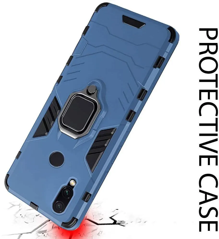 Micvir Back Cover for Mi Redmi Note 7 pro (Transparent, Blue, Shock Proof, Plastic, Silicon, Pack of: 1) — image 4 of 5