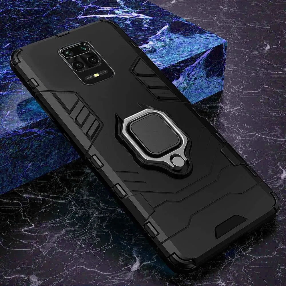 Micvir Back Cover for Mi Redmi Note 9 Pro (Transparent, Black, Shock Proof, Plastic, Silicon, Pack of: 1) — image 3 of 5