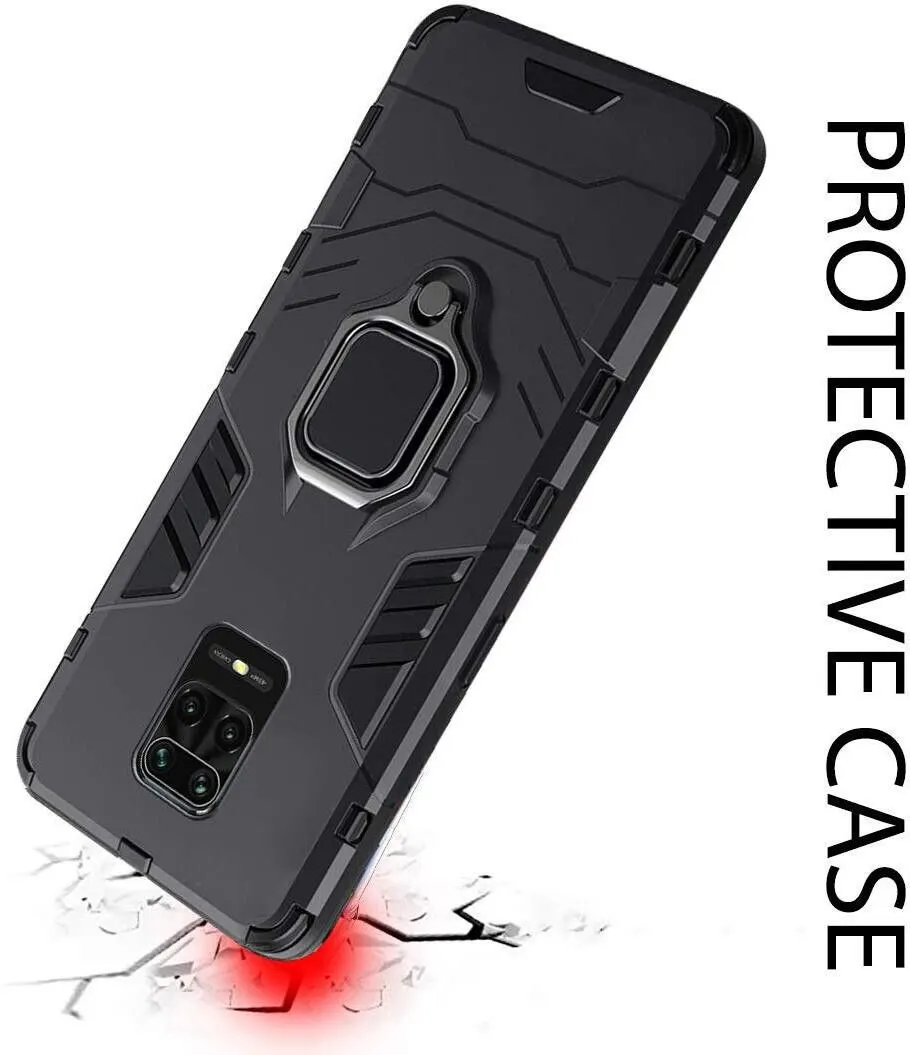 Micvir Back Cover for Mi Redmi Note 9 Pro (Transparent, Black, Shock Proof, Plastic, Silicon, Pack of: 1) — image 4 of 5