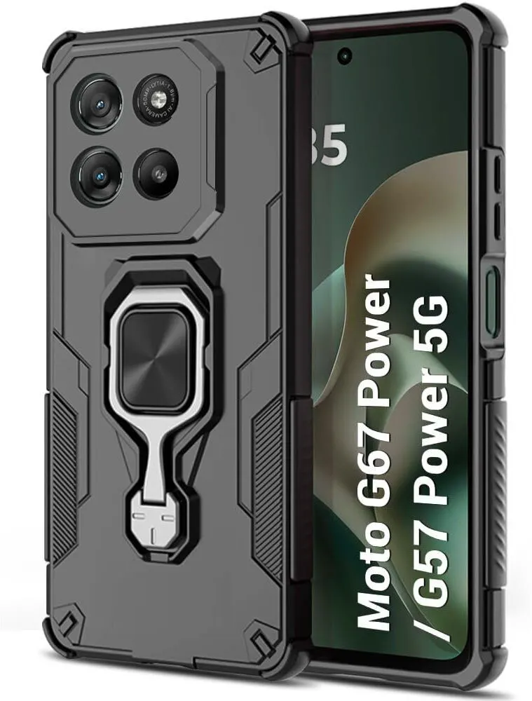 Xolia Back Cover for Motorola Moto G57 Power 5G (Black, Shock Proof, Pack of: 1)