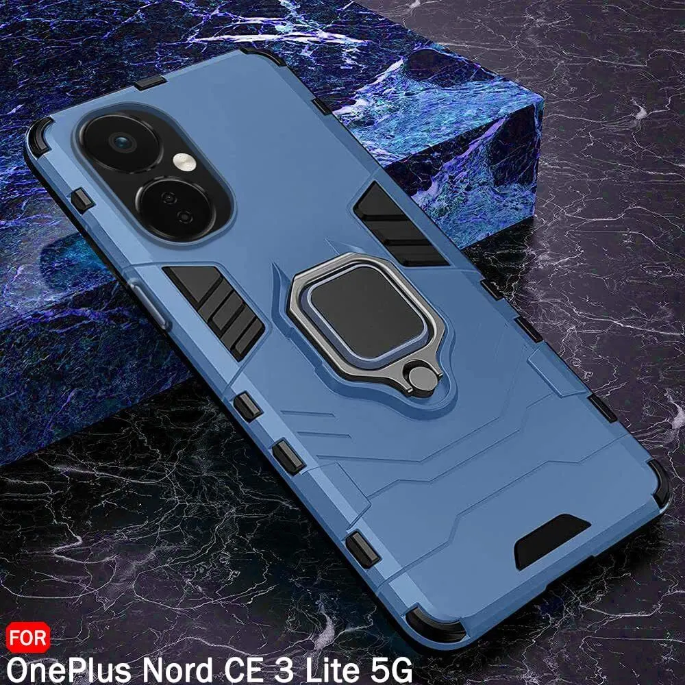 Micvir Back Cover for OnePlus Nord CE 3 Lite 5G (Transparent, Blue, Shock Proof, Plastic, Silicon, Pack of: 1) — image 3 of 5
