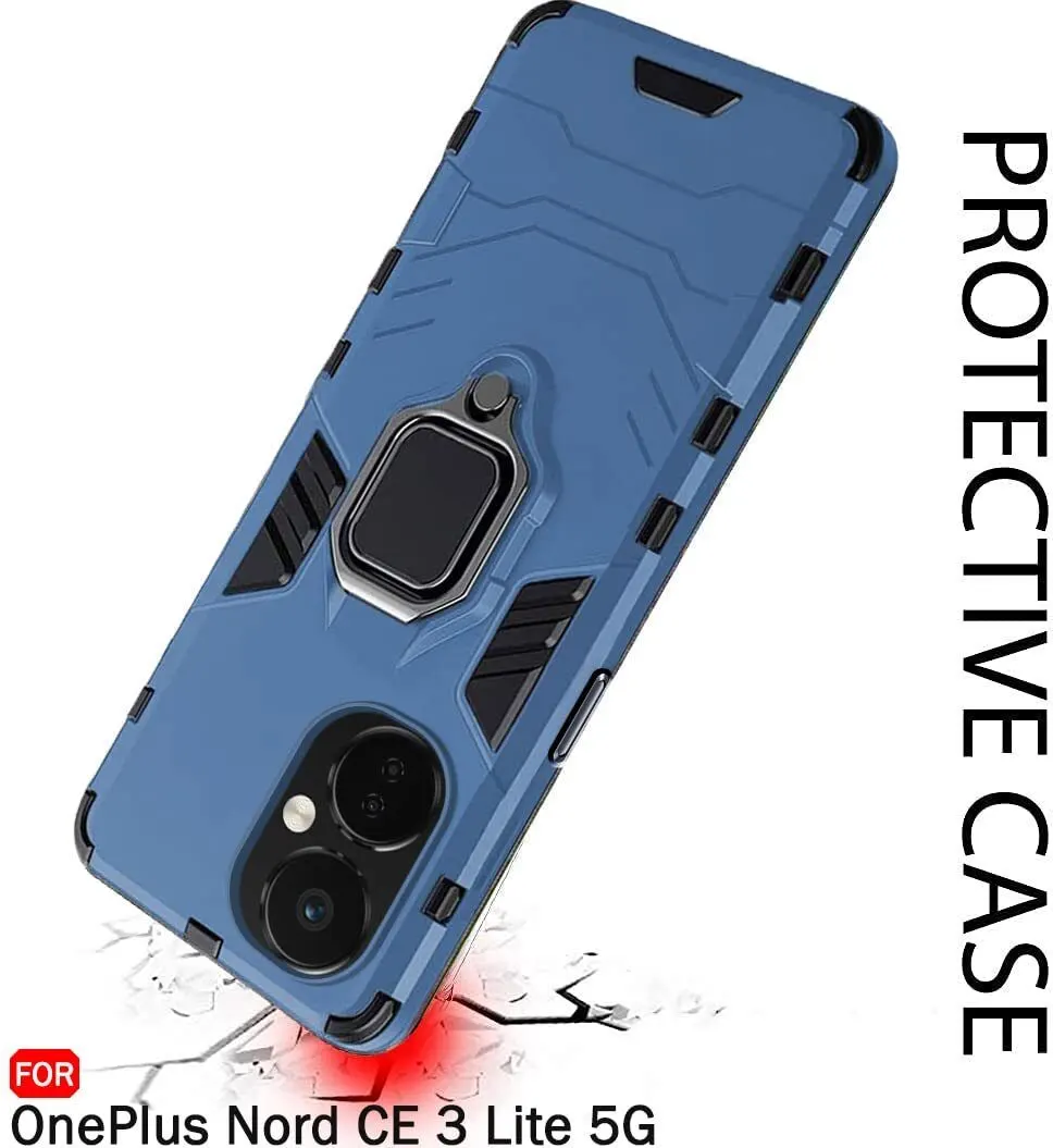 Micvir Back Cover for OnePlus Nord CE 3 Lite 5G (Transparent, Blue, Shock Proof, Plastic, Silicon, Pack of: 1) — image 4 of 5