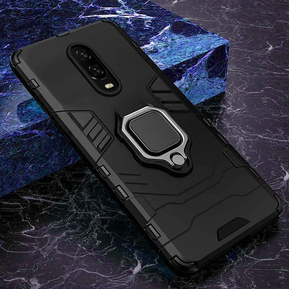 Micvir Back Cover for OnePlus 7 (Transparent, Black, Shock Proof, Pack of: 1) — image 3 of 5
