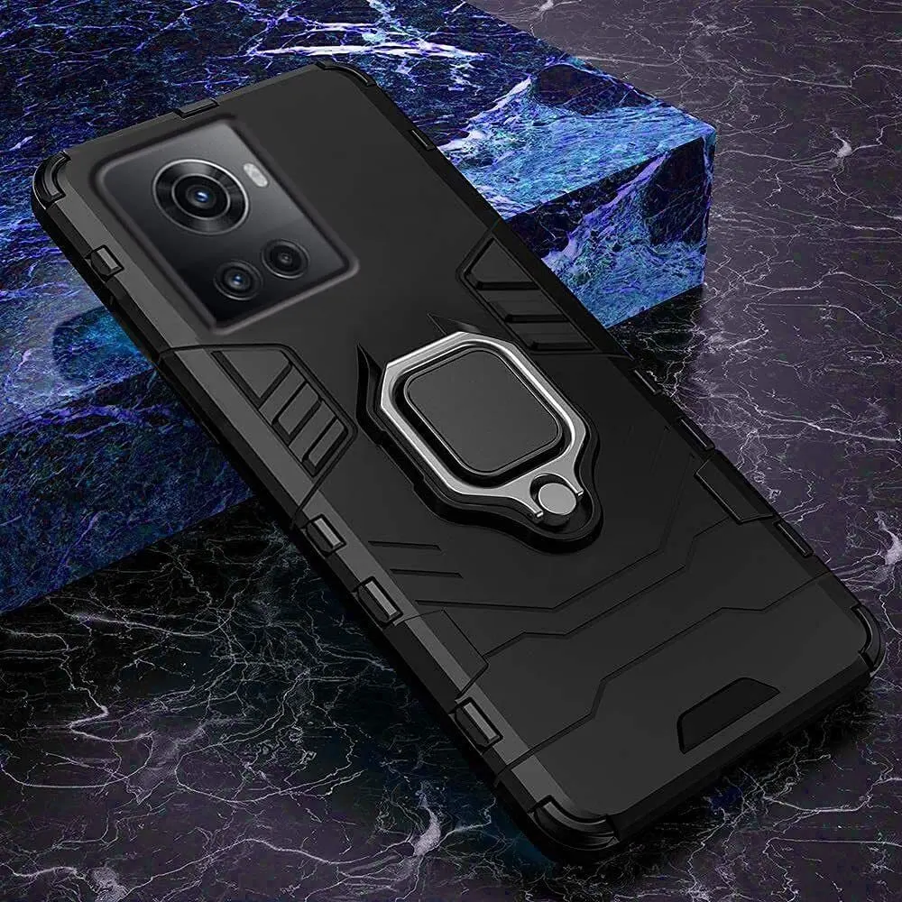 Micvir Back Cover for OnePlus 10R 5G (Transparent, Black, Shock Proof, Plastic, Silicon, Pack of: 1) — image 3 of 5