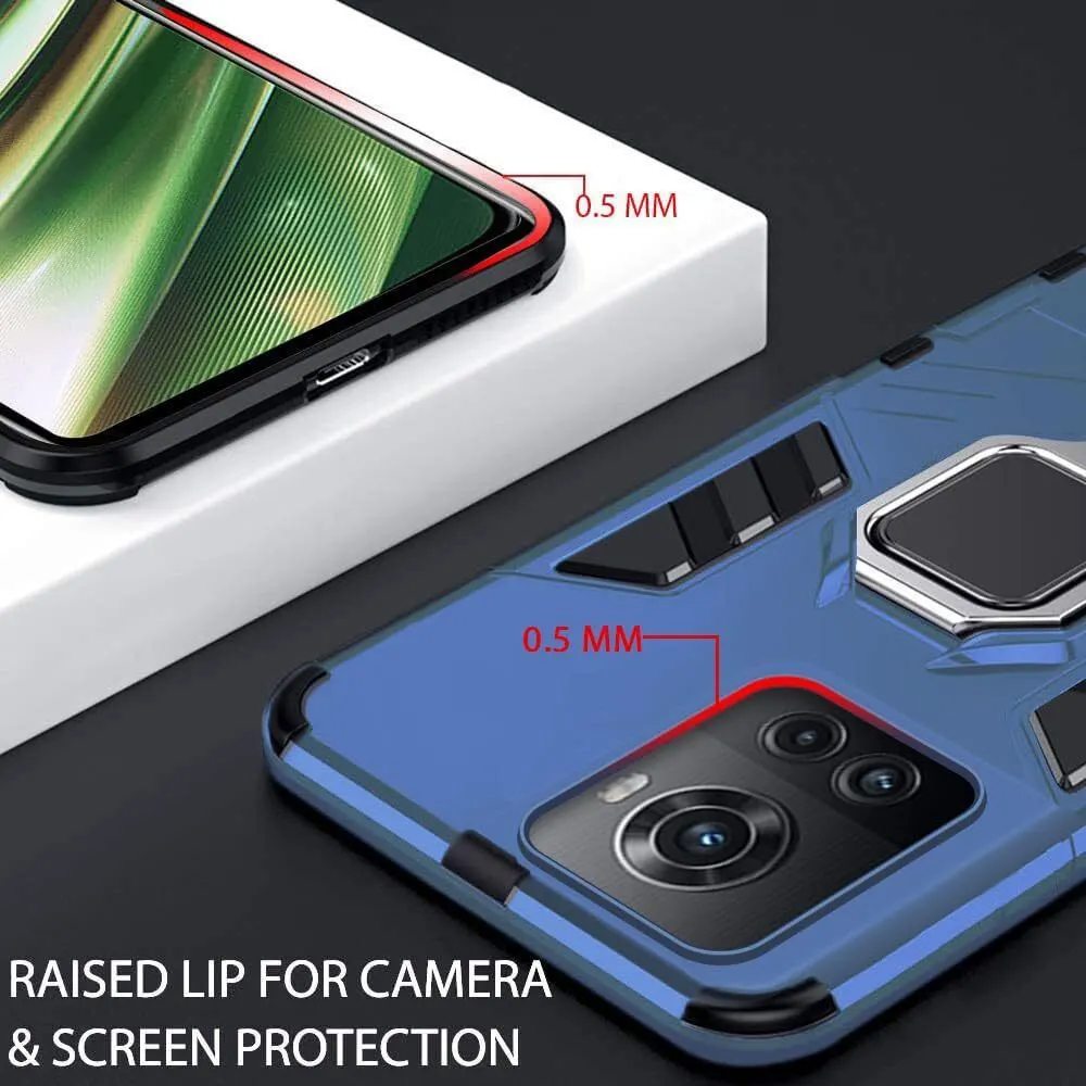Micvir Back Cover for OnePlus 10R 5G (Transparent, Blue, Shock Proof, Plastic, Silicon, Pack of: 1) — image 2 of 5