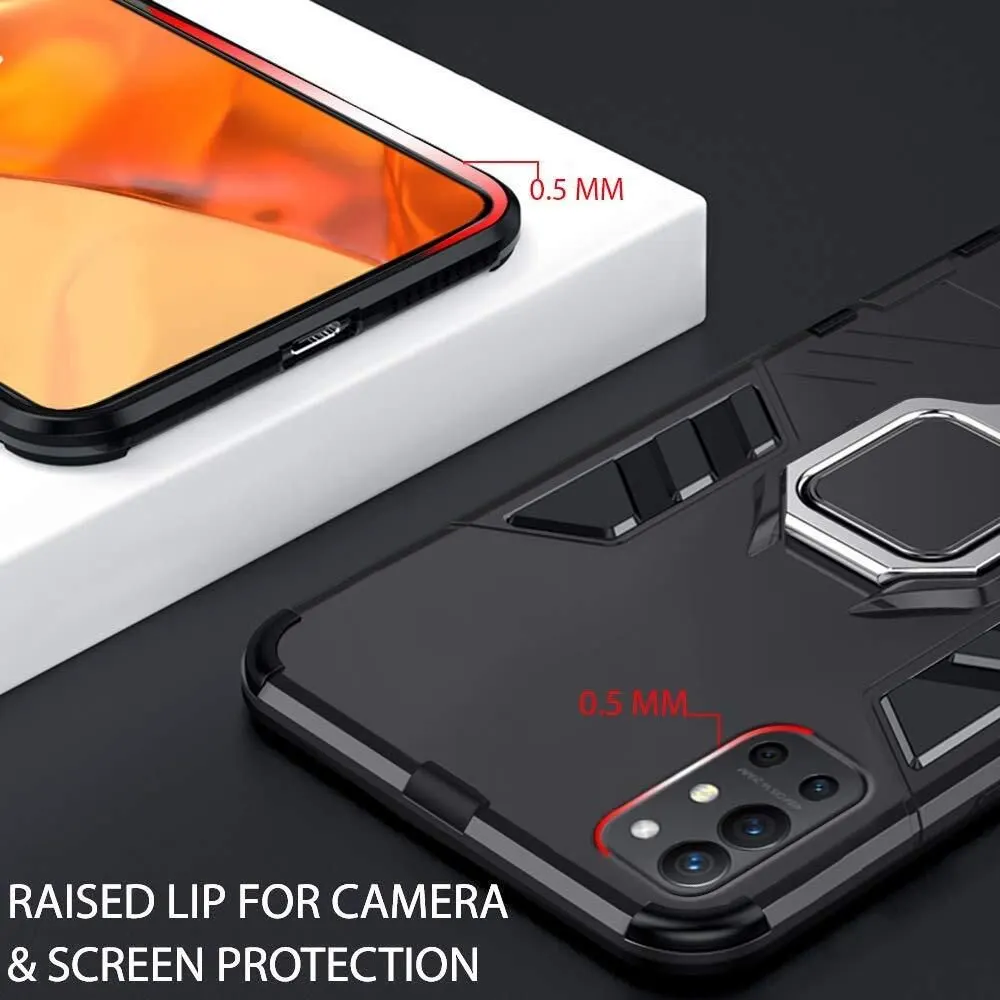 Micvir Back Cover for OnePlus 9R (Transparent, Black, Shock Proof, Pack of: 1) — image 2 of 5