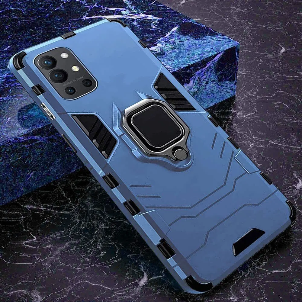 Micvir Back Cover for OnePlus 9R (Transparent, Blue, Shock Proof, Pack of: 1) — image 3 of 5