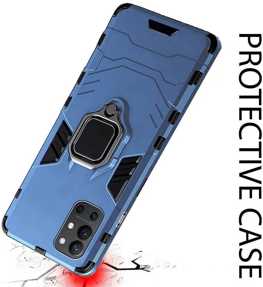 Micvir Back Cover for OnePlus 9R (Transparent, Blue, Shock Proof, Pack of: 1) — image 4 of 5