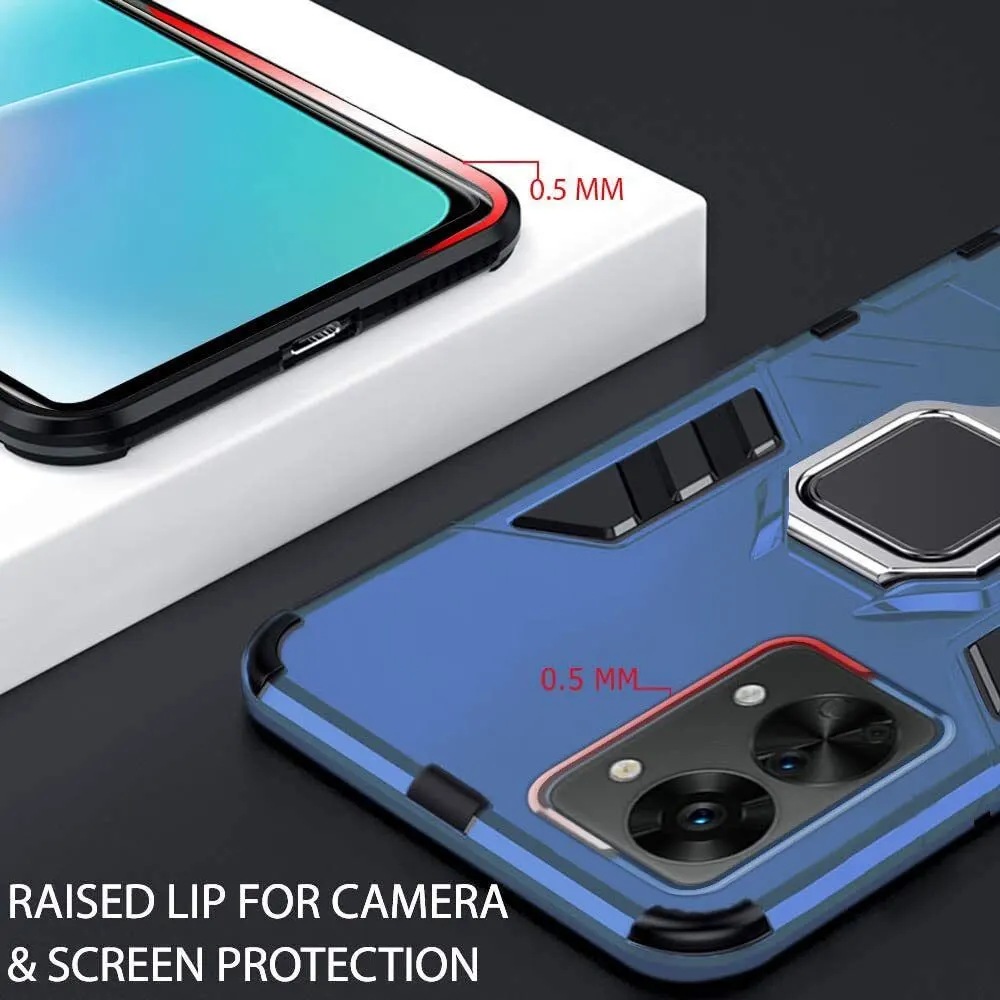 Micvir Back Cover for OnePlus Nord 2T 5G (Transparent, Blue, Shock Proof, Plastic, Silicon, Pack of: 1) — image 2 of 5
