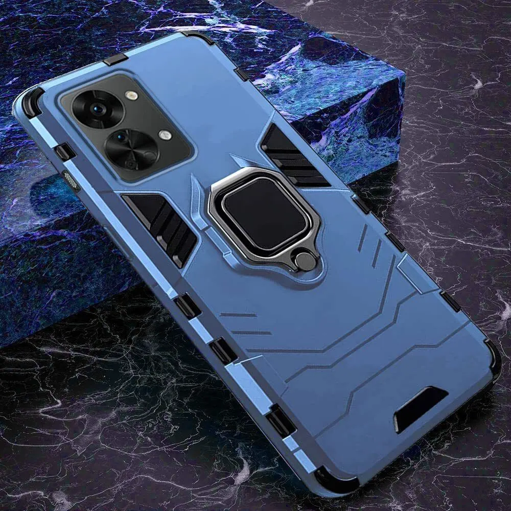 Micvir Back Cover for OnePlus Nord 2T 5G (Transparent, Blue, Shock Proof, Plastic, Silicon, Pack of: 1) — image 3 of 5