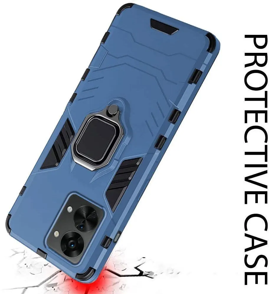 Micvir Back Cover for OnePlus Nord 2T 5G (Transparent, Blue, Shock Proof, Plastic, Silicon, Pack of: 1) — image 4 of 5