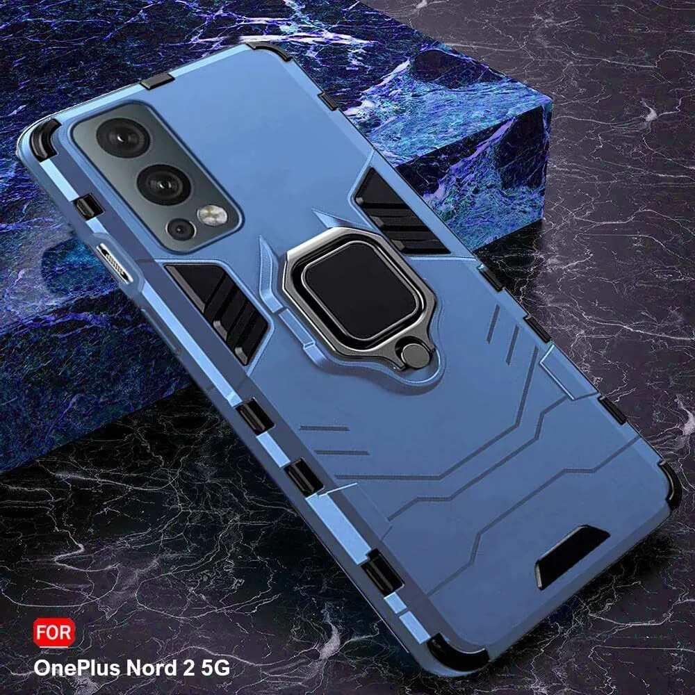 Micvir Back Cover for OnePlus Nord 2 5G (Transparent, Blue, Shock Proof, Pack of: 1) — image 3 of 5