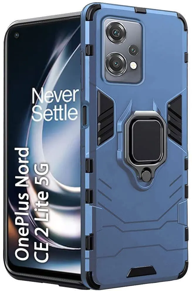 Micvir Back Cover for OnePlus Nord CE 2 Lite 5G (Transparent, Blue, Shock Proof, Pack of: 1)