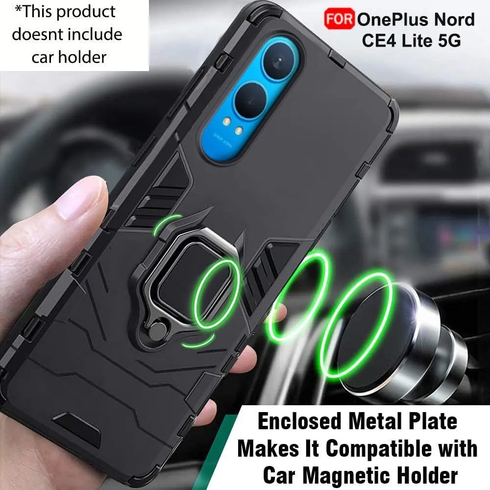Micvir Back Cover for OnePlus Nord CE 4 Lite 5G (Transparent, Black, Shock Proof, Pack of: 1) — image 3 of 5