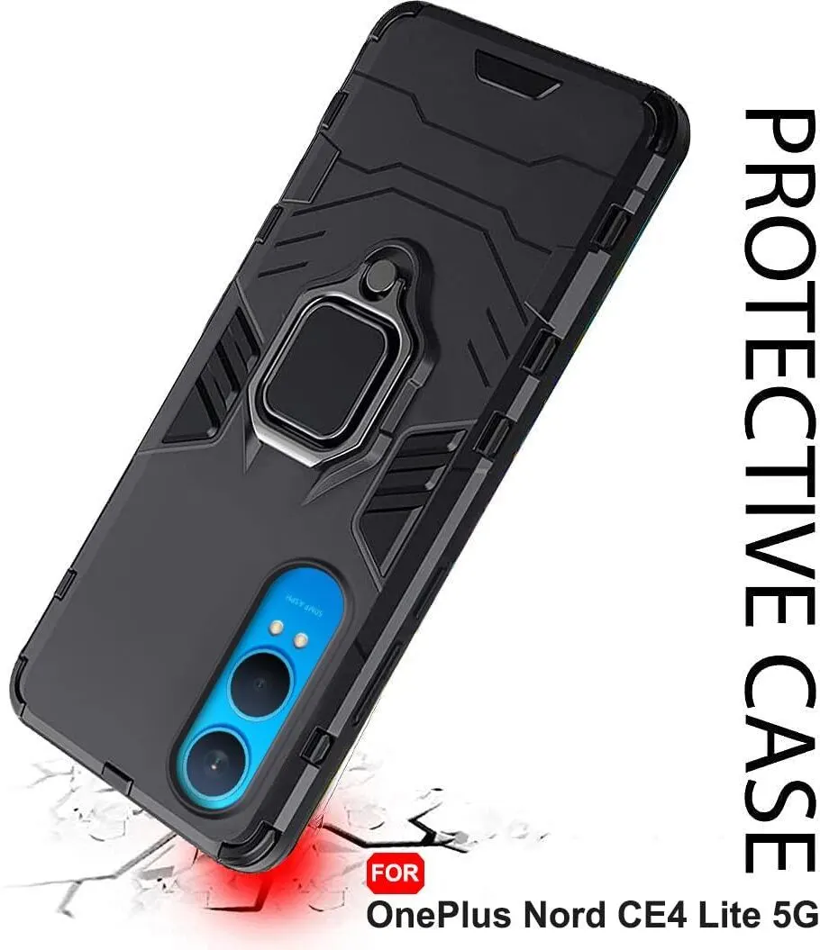 Micvir Back Cover for OnePlus Nord CE 4 Lite 5G (Transparent, Black, Shock Proof, Pack of: 1) — image 5 of 5