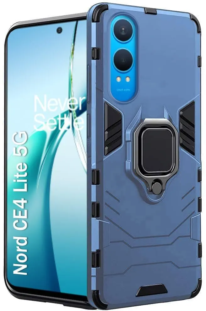 Micvir Back Cover for OnePlus Nord CE 4 Lite 5G (Transparent, Blue, Shock Proof, Pack of: 1)