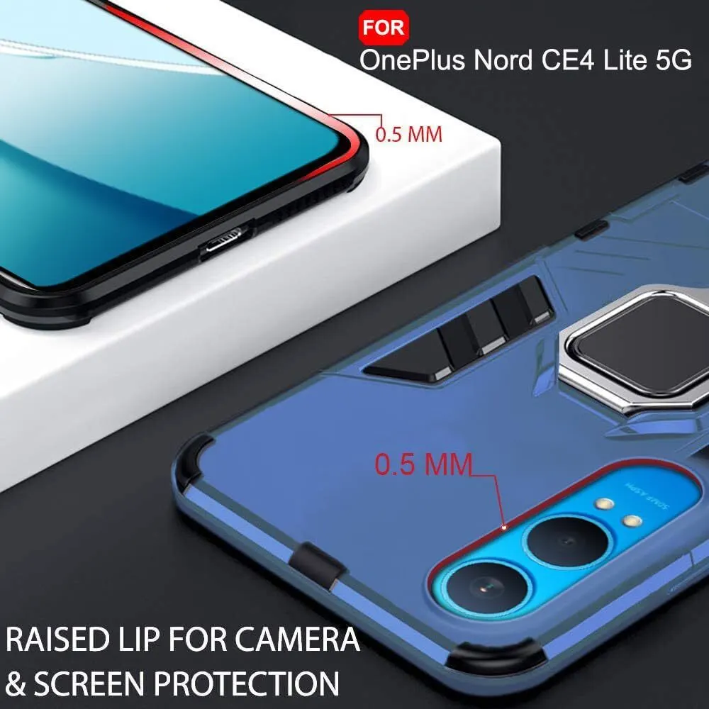 Micvir Back Cover for OnePlus Nord CE 4 Lite 5G (Transparent, Blue, Shock Proof, Pack of: 1) — image 2 of 5