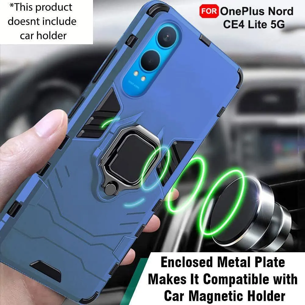 Micvir Back Cover for OnePlus Nord CE 4 Lite 5G (Transparent, Blue, Shock Proof, Pack of: 1) — image 3 of 5