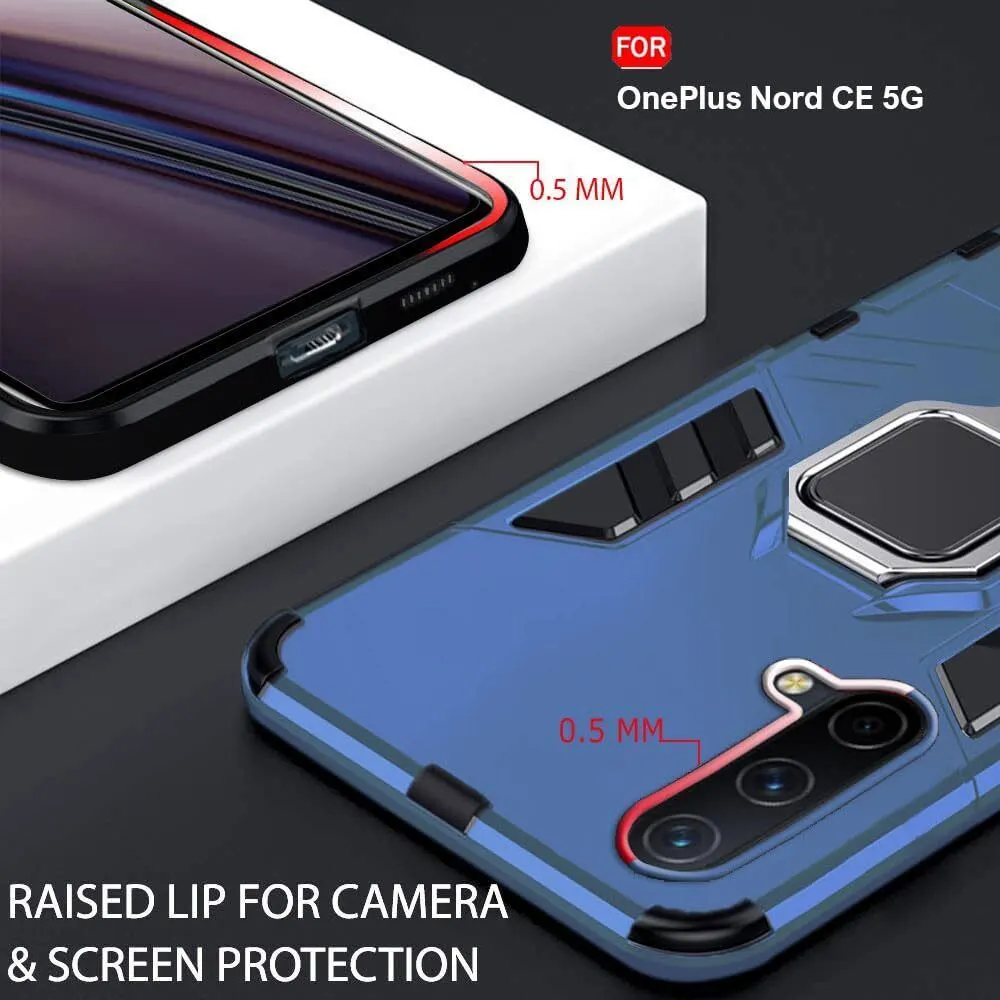 Micvir Back Cover for OnePlus Nord CE 5G (Transparent, Blue, Shock Proof, Pack of: 1) — image 2 of 5