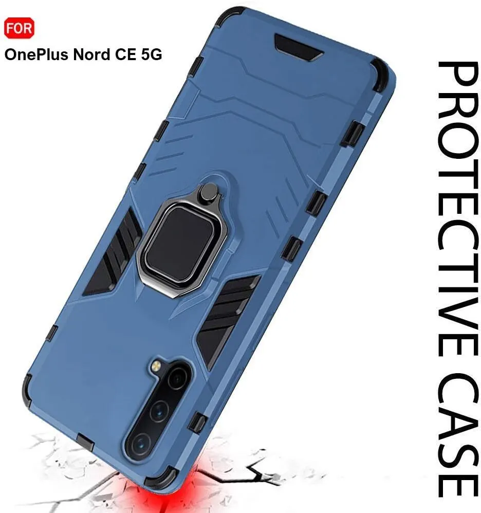 Micvir Back Cover for OnePlus Nord CE 5G (Transparent, Blue, Shock Proof, Pack of: 1) — image 4 of 5