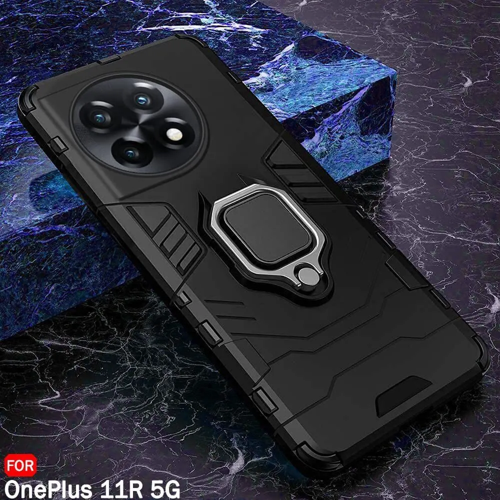 Micvir Back Cover for OnePlus 11R 5G (Transparent, Black, Shock Proof, Pack of: 1) — image 3 of 5