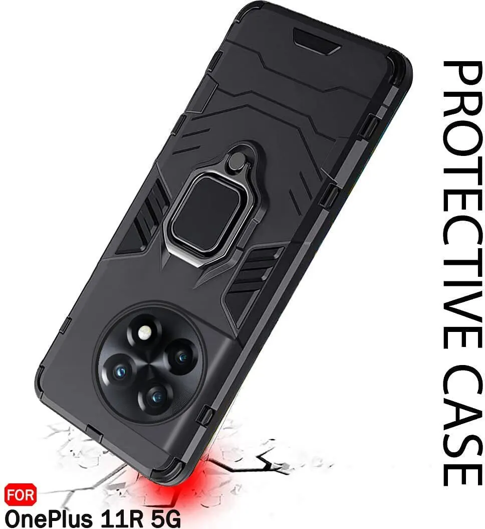 Micvir Back Cover for OnePlus 11R 5G (Transparent, Black, Shock Proof, Pack of: 1) — image 4 of 5
