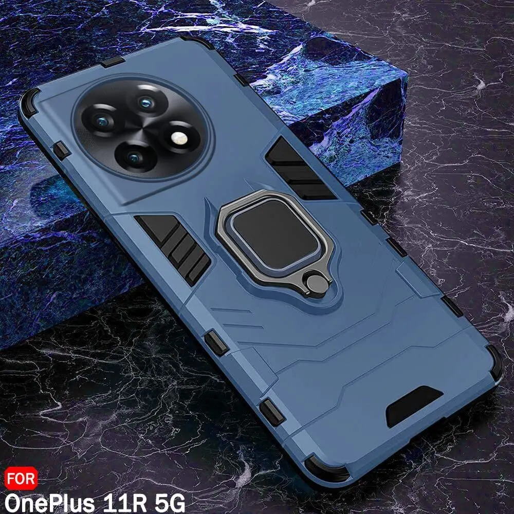 Micvir Back Cover for OnePlus 11R 5G (Transparent, Blue, Shock Proof, Pack of: 1) — image 3 of 5