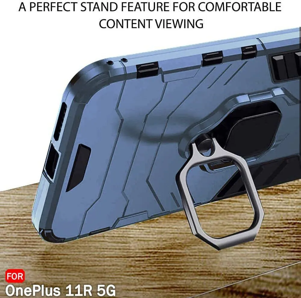 Micvir Back Cover for OnePlus 11R 5G (Transparent, Blue, Shock Proof, Pack of: 1) — image 5 of 5