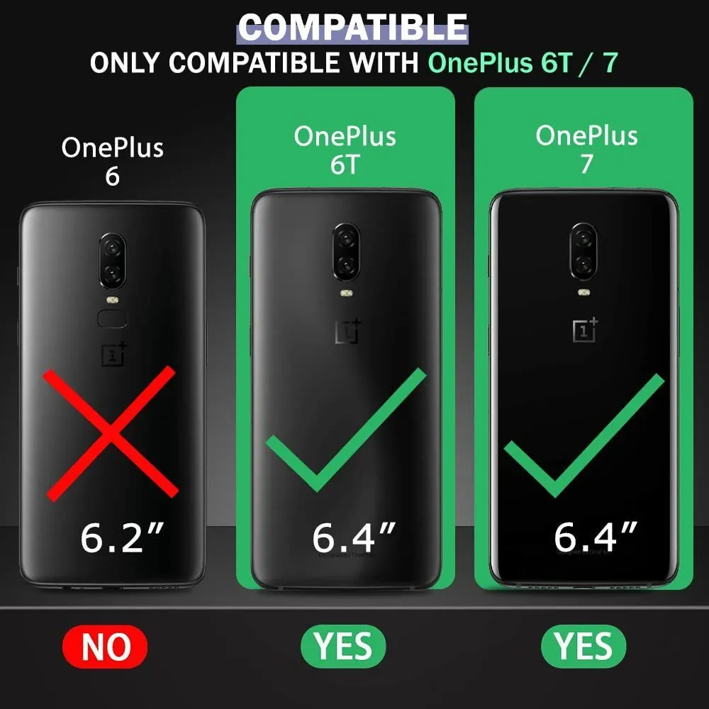 Micvir Back Cover for OnePlus 6T (Transparent, Blue, Shock Proof, Pack of: 1) — image 2 of 5