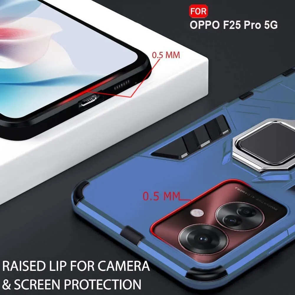 Micvir Back Cover for Oppo F25 Pro 5G (Transparent, Blue, Shock Proof, Plastic, Silicon, Pack of: 1) — image 2 of 5
