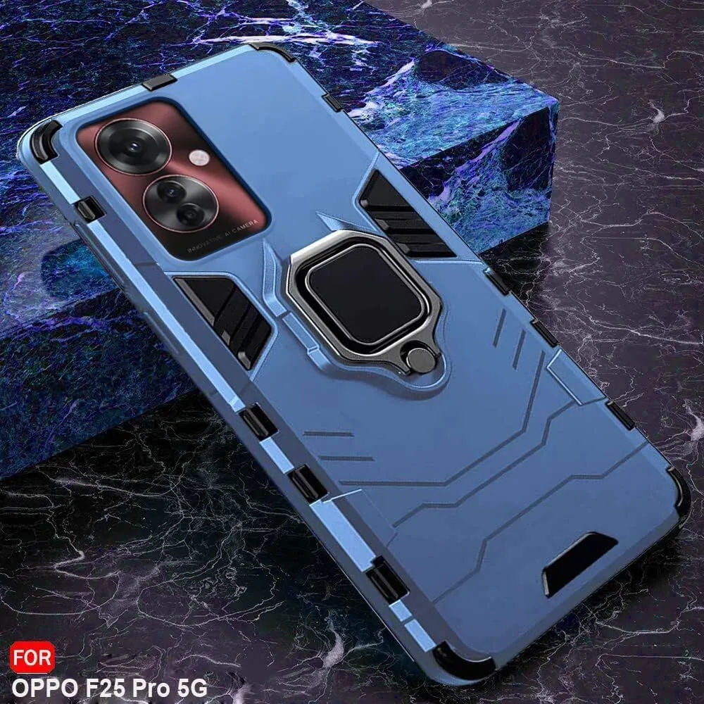 Micvir Back Cover for Oppo F25 Pro 5G (Transparent, Blue, Shock Proof, Plastic, Silicon, Pack of: 1) — image 3 of 5