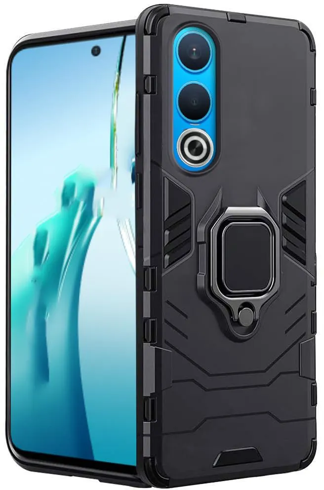 Micvir Back Cover for OPPO K12x 5G (Black, Shock Proof, Plastic, Silicon, Pack of: 1)