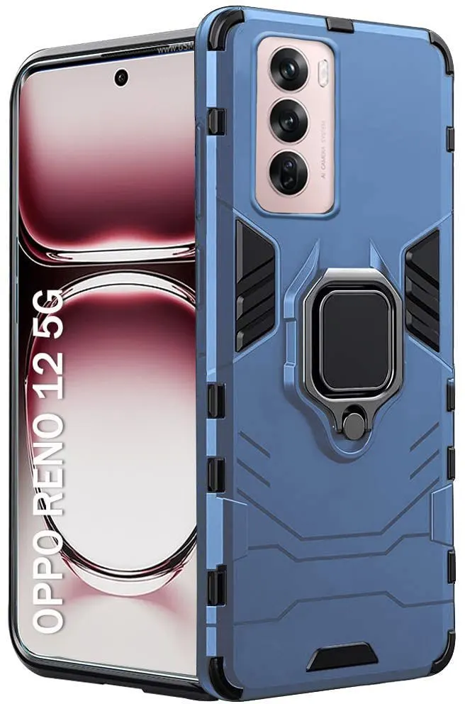 Micvir Back Cover for Oppo Reno 12 5G (Transparent, Black, Shock Proof, Plastic, Silicon, Pack of: 1)