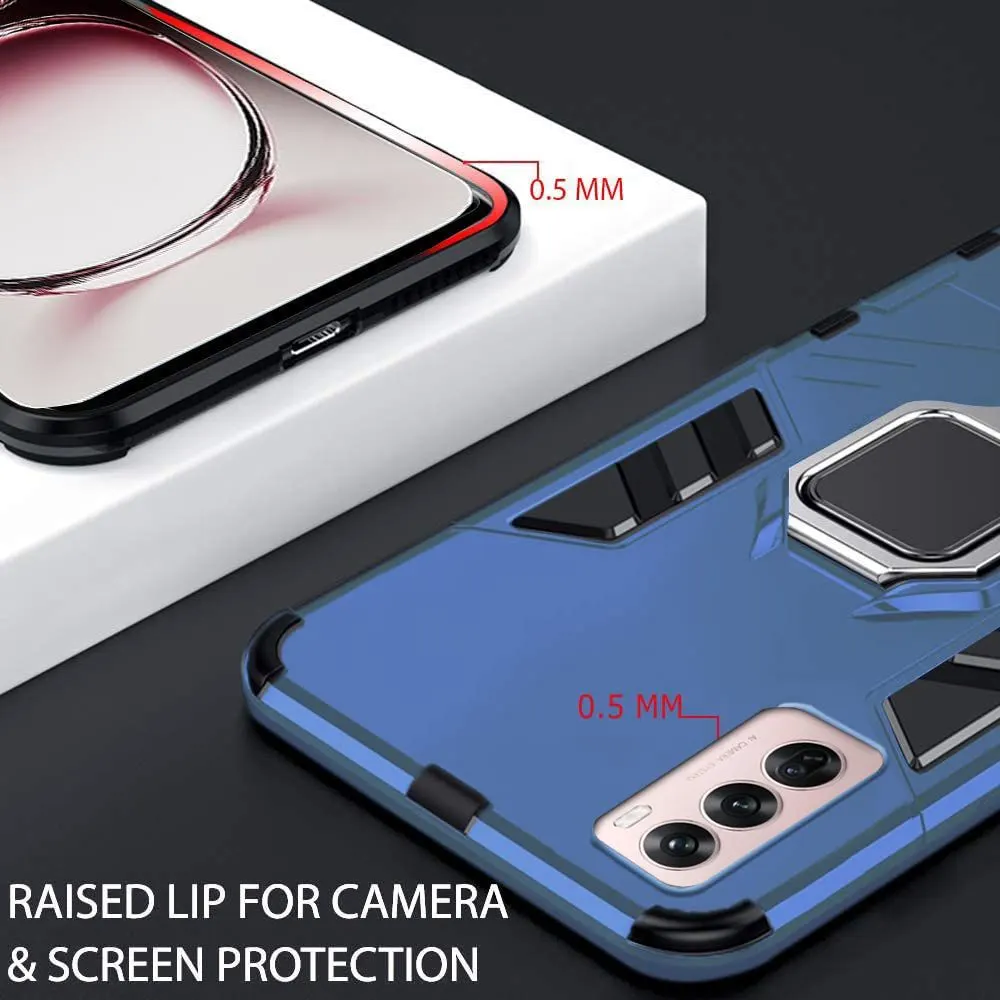 Micvir Back Cover for Oppo Reno 12 5G (Transparent, Black, Shock Proof, Plastic, Silicon, Pack of: 1) — image 2 of 5
