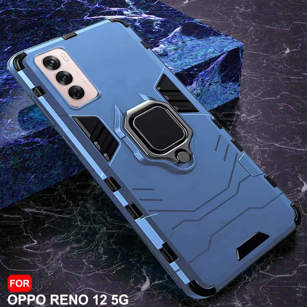 Micvir Back Cover for Oppo Reno 12 5G (Transparent, Black, Shock Proof, Plastic, Silicon, Pack of: 1) — image 3 of 5