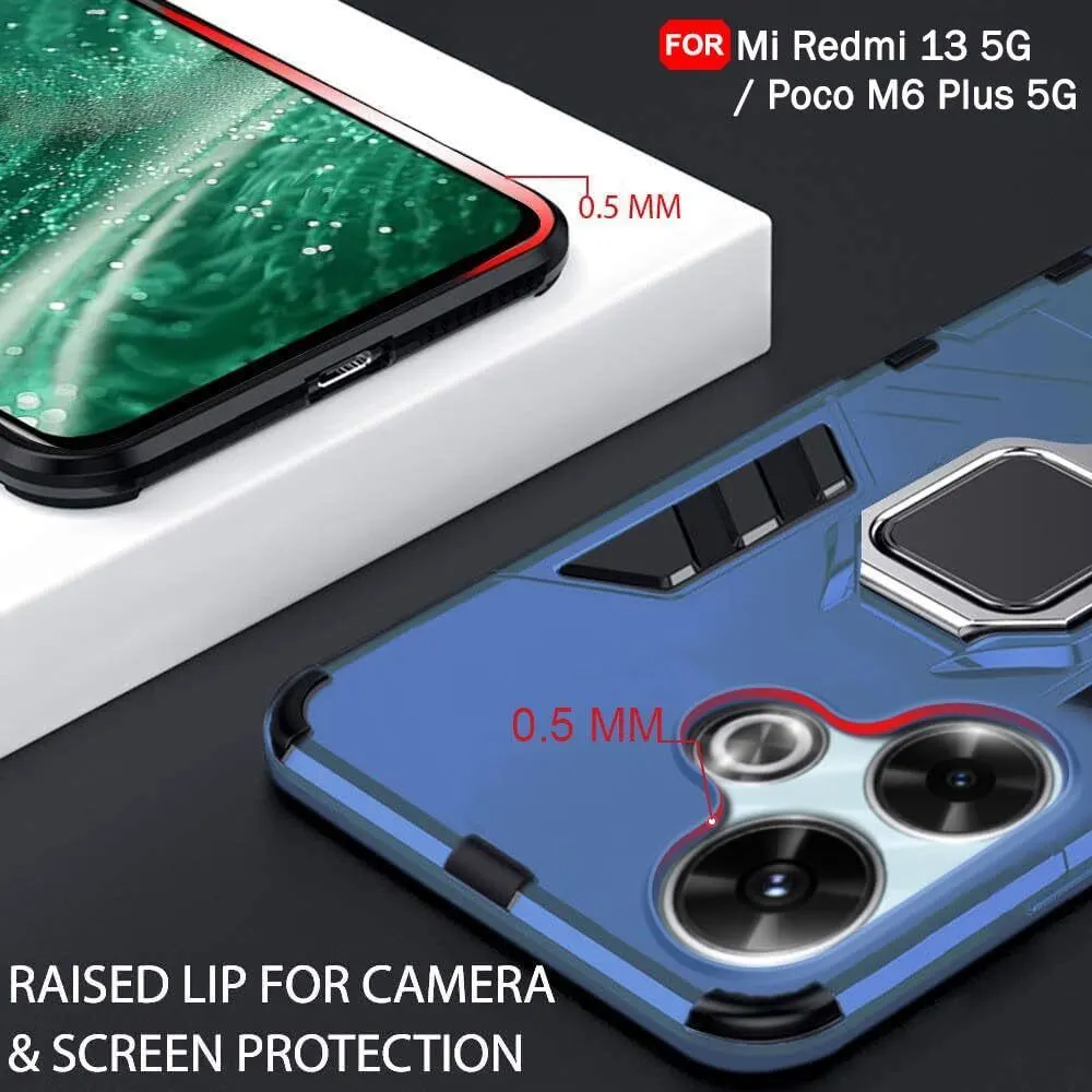 Micvir Back Cover for Poco M6 Plus 5G (Transparent, Blue, Shock Proof, Pack of: 1) — image 2 of 5