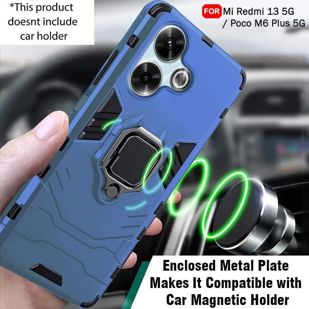 Micvir Back Cover for Poco M6 Plus 5G (Transparent, Blue, Shock Proof, Pack of: 1) — image 3 of 5