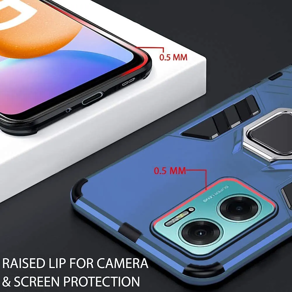 Micvir Back Cover for Redmi 11 Prime 4G (Transparent, Blue, Shock Proof, Pack of: 1) — image 2 of 5