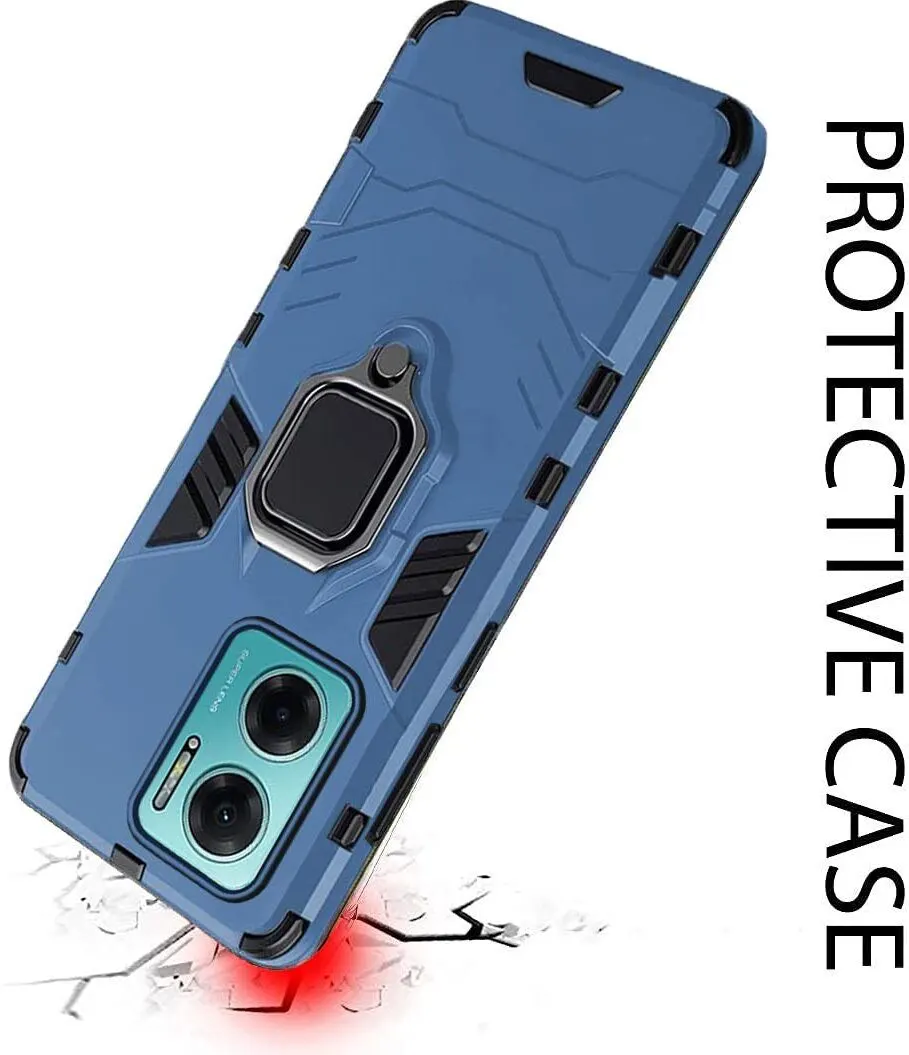Micvir Back Cover for Redmi 11 Prime 4G (Transparent, Blue, Shock Proof, Pack of: 1) — image 4 of 5
