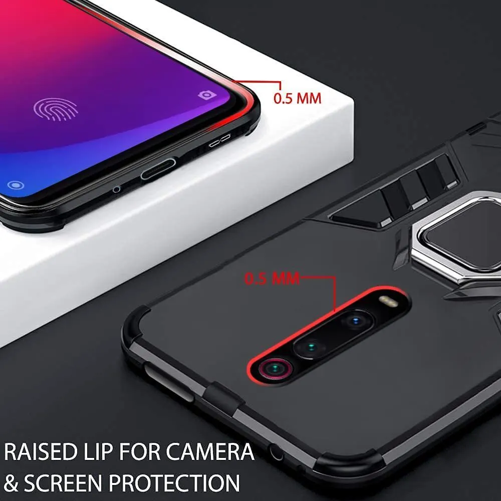 Micvir Back Cover for Mi K20 Pro (Transparent, Black, Shock Proof, Plastic, Silicon, Pack of: 1) — image 2 of 5