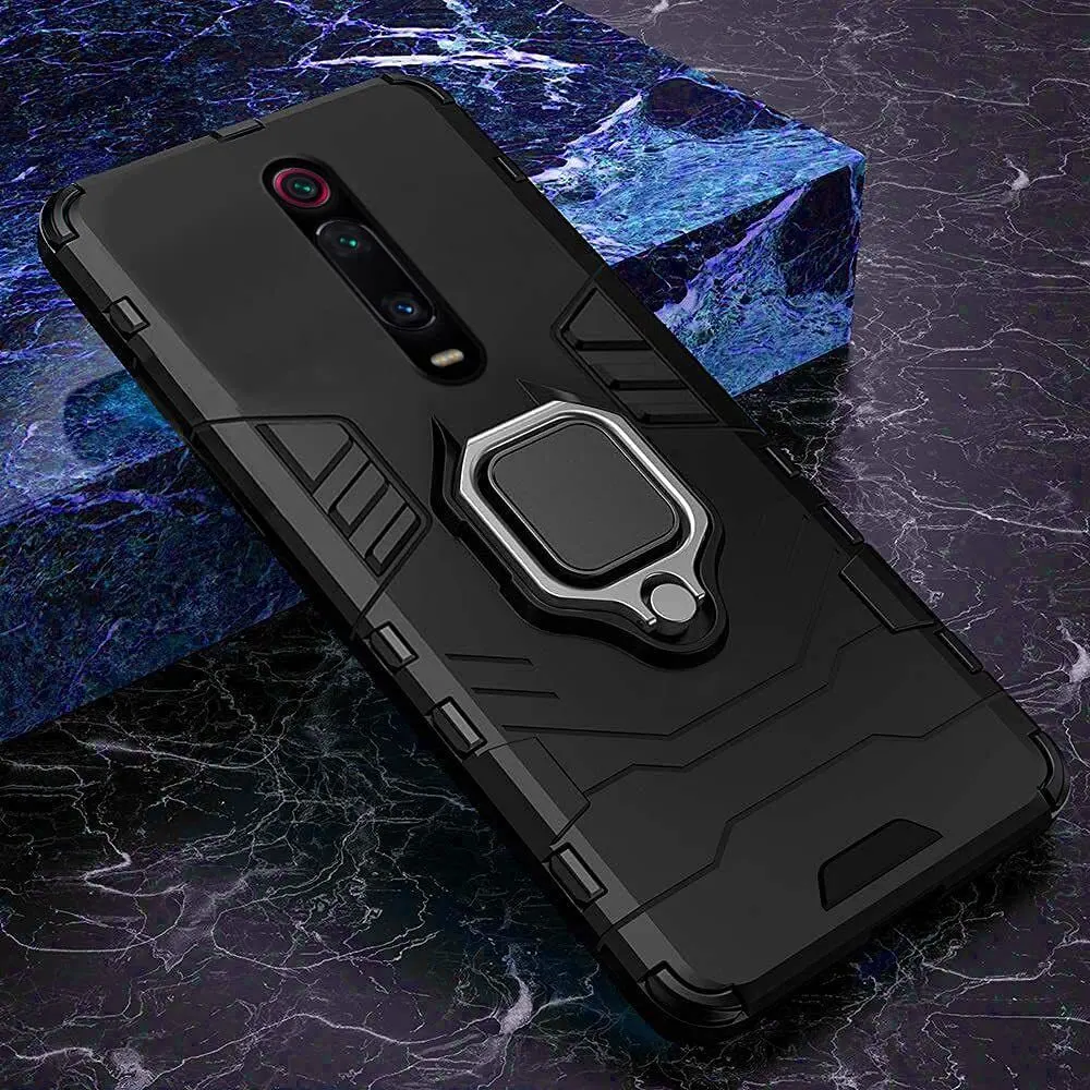 Micvir Back Cover for Mi K20 Pro (Transparent, Black, Shock Proof, Plastic, Silicon, Pack of: 1) — image 3 of 5