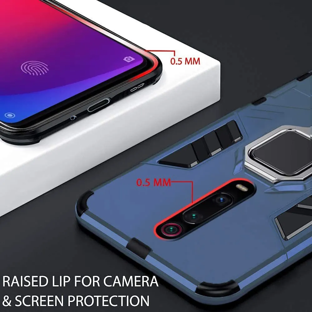 Micvir Back Cover for Mi K20 Pro (Transparent, Blue, Shock Proof, Plastic, Silicon, Pack of: 1) — image 2 of 5